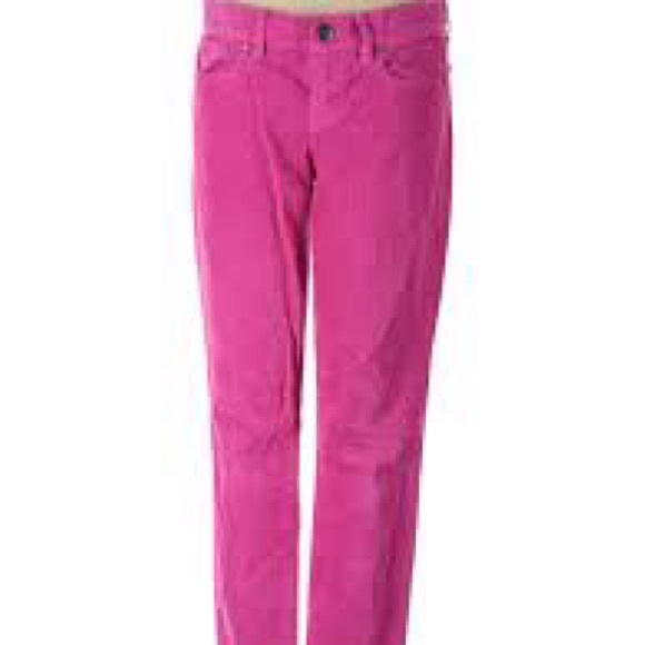 J. Crew Pants - SLIGHTLY USED SIZE 24 J. Crew Vibrant Pink Cropped Pants